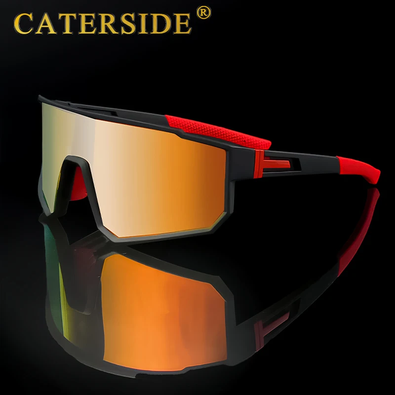 نظارات واقية للرجال من CATERSIDE نظارات تزلج مستقطبة بإطار مقاوم للرياح نظارات شمسية للسيدات للسفر شحن سريع