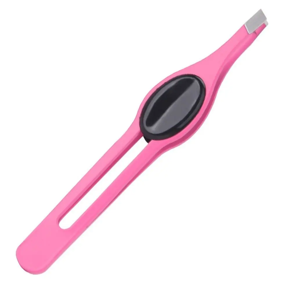 

Colorful Stainless Steel Tweezer Hair Removal Multifunction False Eyelash Tweezers Non-slip Handle Durable Eyelash Curler Women