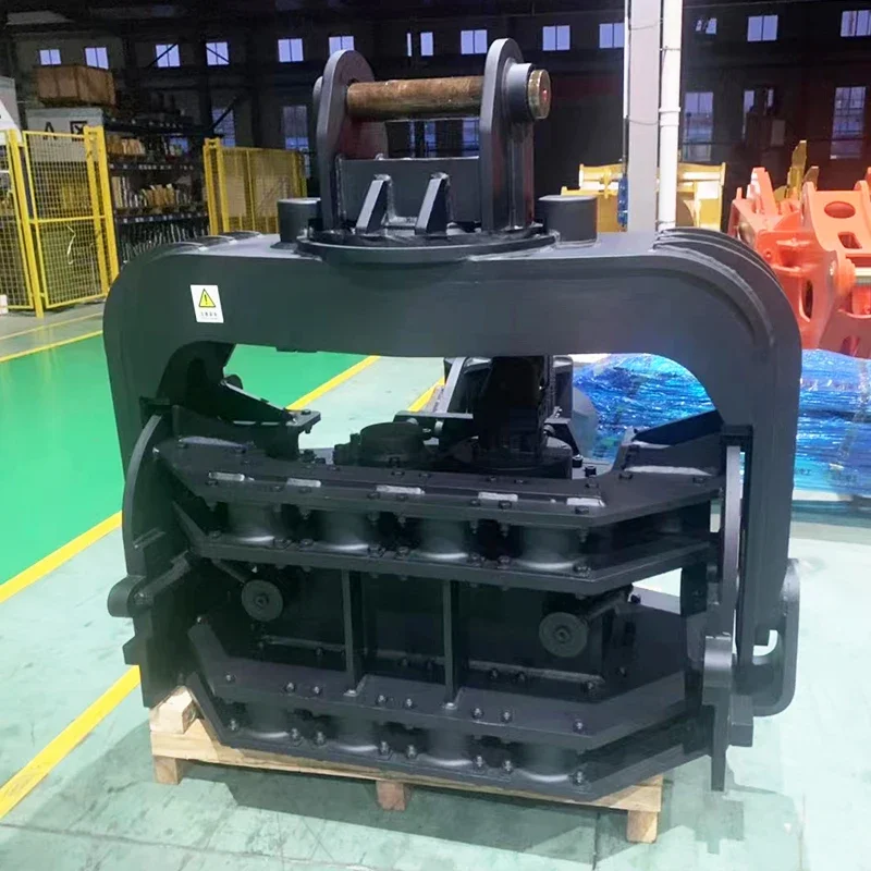 Hydraulic High Frequency Pile Driver Automated Pile Installation Machine Solar Crawler Vibro Hammer Photovoltaic Pile Rig