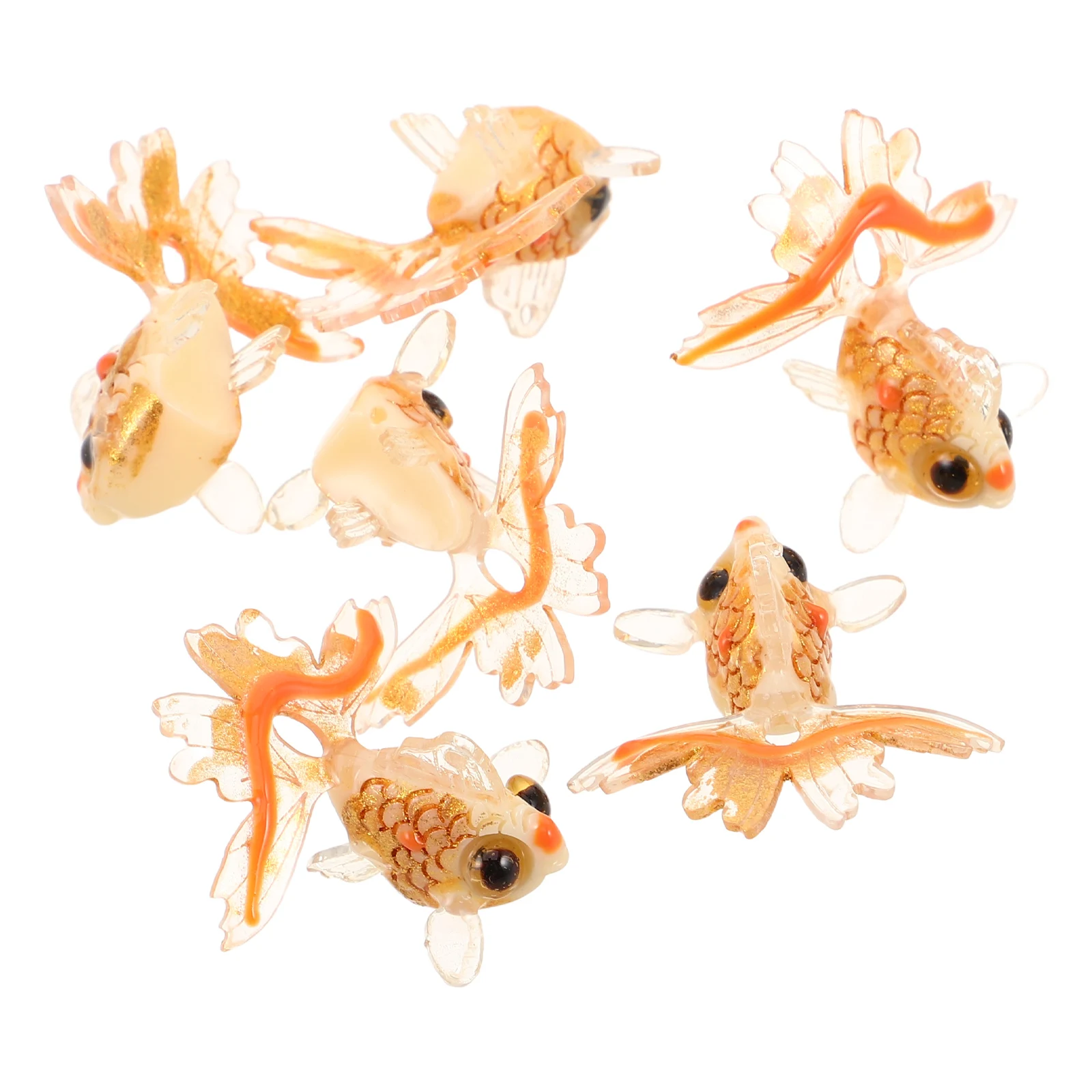 

Colored Goldfish Pendants Adorable Charms Small Jewelry Making Materials Necklace DIY Simulated