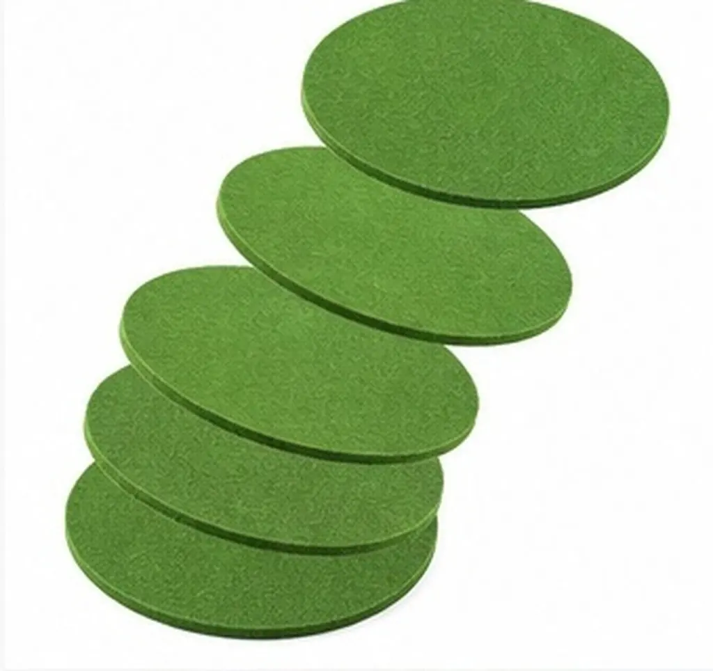20Pcs Round Felt Mats Flower Pot Protective Pads Non-Slip Furniture Floor Protectors 14x14cm Water Resistant Coasters Home