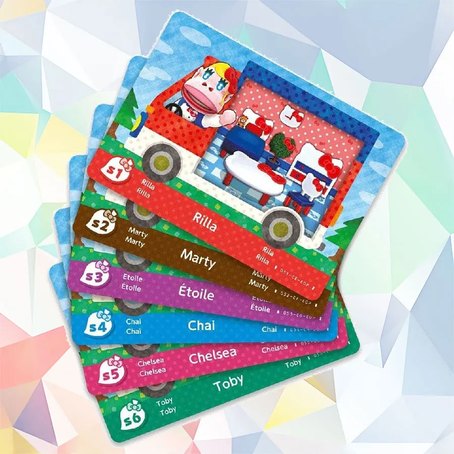 Nintendo France SARL Animal Crossing: New Leaf - Welcome Pack Sanrio - Amiibo 6 Card (Multi), Black,