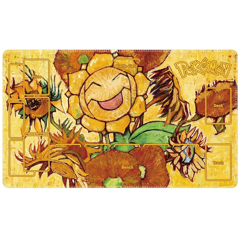 อะนิเมะ PTCG Battle Pad การ์ด Pad Van Gogh การ์ด PTCG Pad การ์ด Battle Board เดี่ยวการ์ดเกม Pad ตารางของขวัญของเล่น