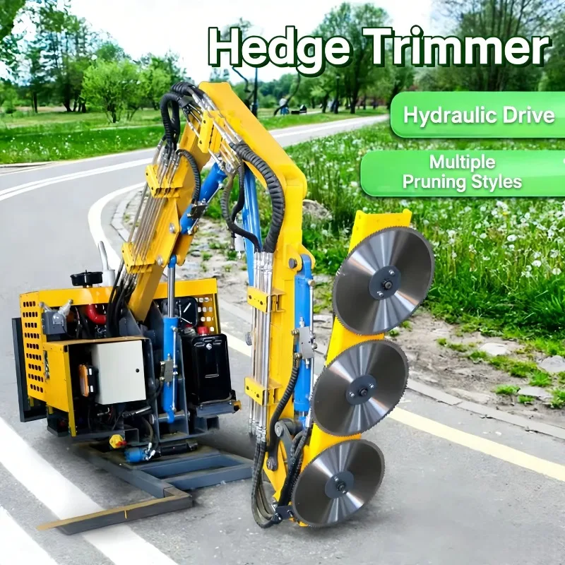 Portable Easy-operate  Engine Hydraulic Transmission 6M Arm Length Large Vehicle-mounted Hedge Trimmer for Highway Side