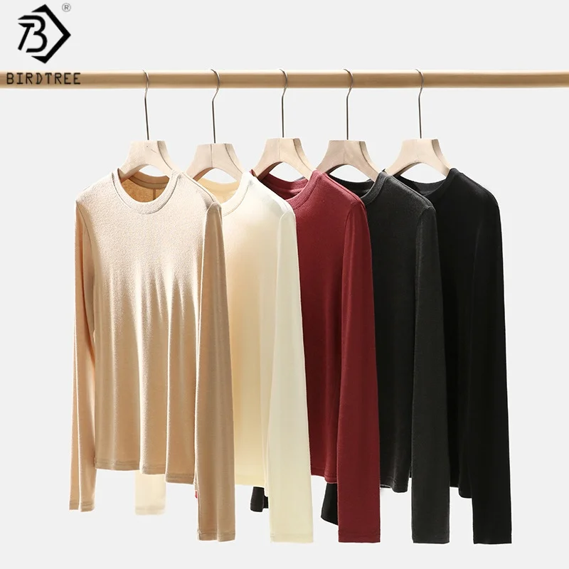 birdtree-2-cashmere-31-real-silk-undershirtwomen-silk-cashmere-blend-o-neck-autumn-top-base-shirt-pullover-t59426jf