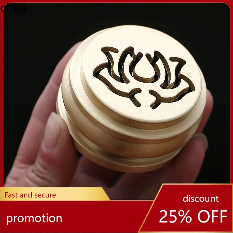 Cz lotus incense seal copper incense burner for home indoor plate burner incense tool suit entry