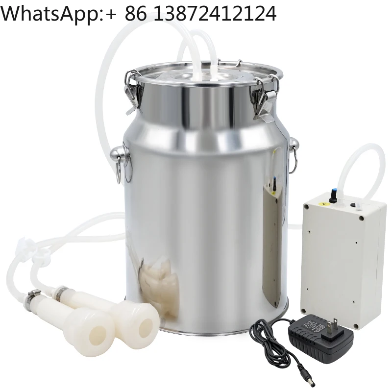 

TOP10L Milking Machine Stainless Steel Milker Farm Cow Goat Vacuum Suction Pump Automatic Cattle Machines for Sale