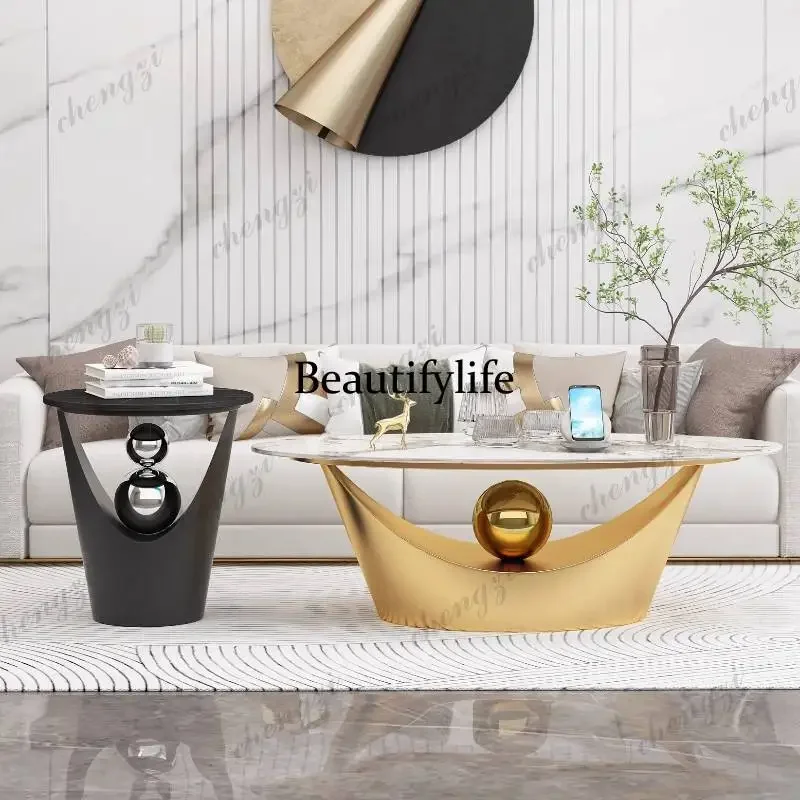 M138 Cute Designer Coffee Table Centerpiece Irregular Floor Modern Side Coffee Table Round Mini Nordic Muebles Para Hogar Furnit