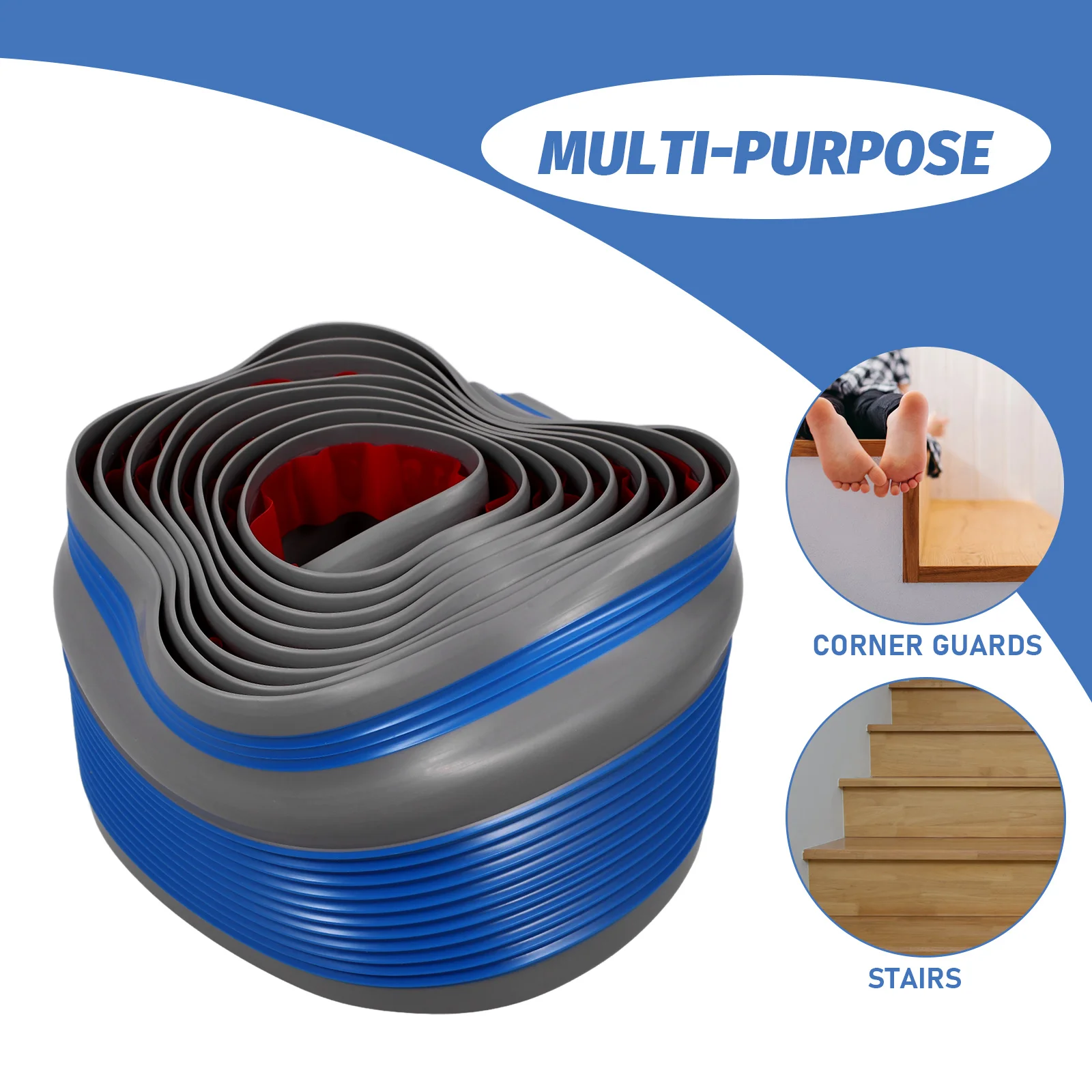 

Non Slip Edge Strips 2M PVC Anti Slip Tape Grip Stair Tapes For Outdoor Tape Step Staircase Floor Edging Trim