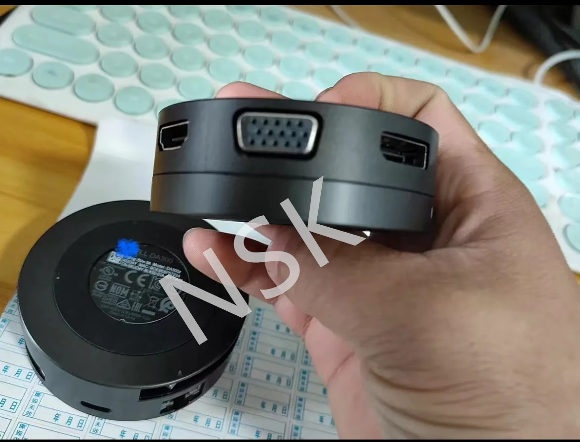 Original Da300z FOR 0XGD4Y XGD4Y Dell Type-C 6-in-1 docking station DA300  100% TEST OK image 4