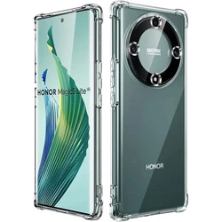 Airbag Shockproof Transparent Silicone Case For Honor Magic 3 4 5 6 7 Pro Lite Ultimate X7 X8 X9 X8A X9A X9B 5G Soft Phone Cover
