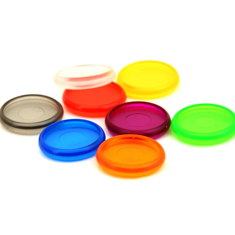 100PCS 24MM Solid Color Plastic Ring Buckle is Suitable For Mushroom Hole Notepad Book Disc Buckle Disc Loose-Leaf Buckle