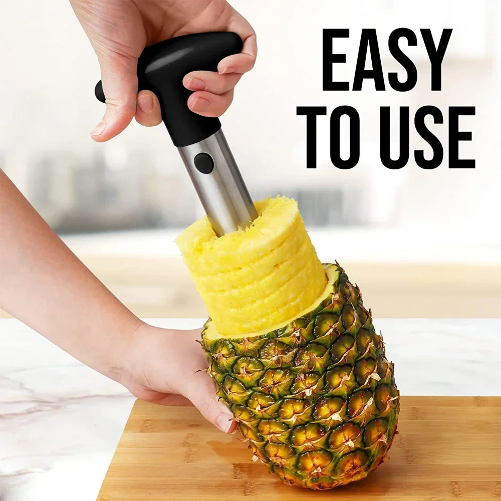 Pineapple Knife Cutter Stainless Steel Fruit Peeler Covered with Slicing Knives with Sharp Blades for Home and Kitchen Use