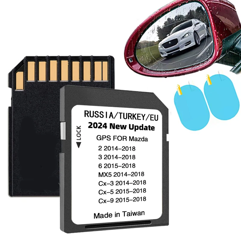 

Upgrade Sat Nav Maps Europe Russia Turkey Ukraine for Mazda 2/3/6/CX3/CX5/CX9/MX5 Vehicle 2024 GPS Navigation 16GB SD Card