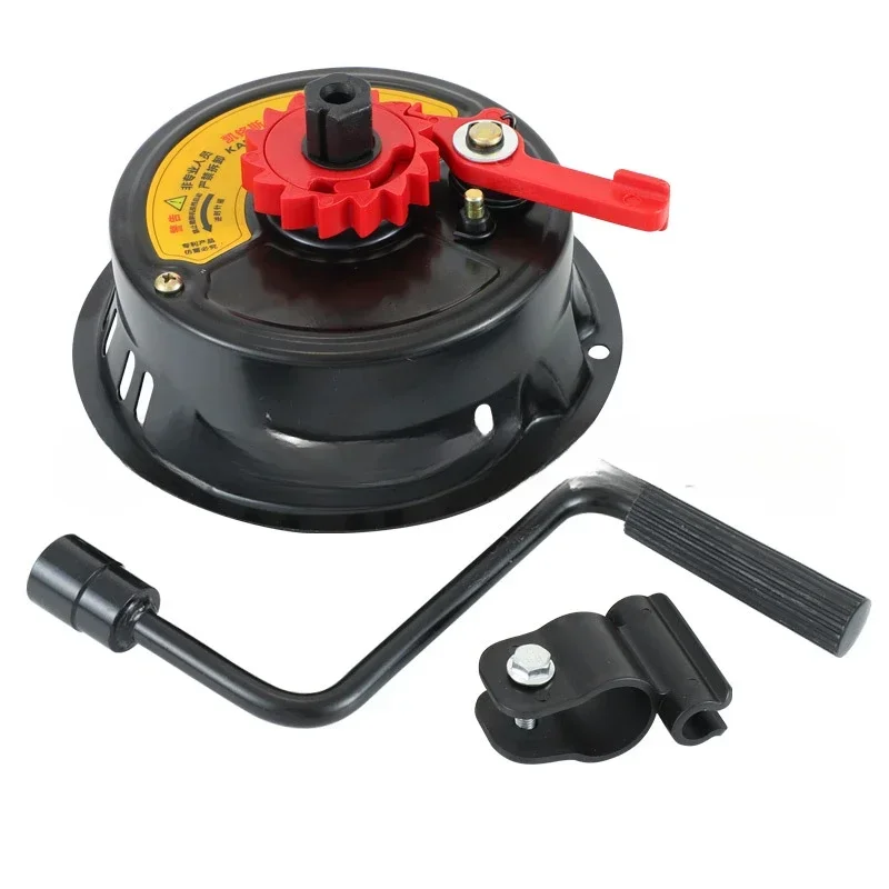 

Gasoline Engine Dispensing Machine Micro-tiller Water Pump Generato Hand Crank Pull-free Starter New Iron Shell