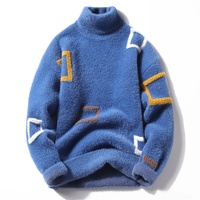 Sweaters men 2024 winter Letter pattern thick sweater men Student youth sweaters autumn Men's wool pullovers size S-3XL