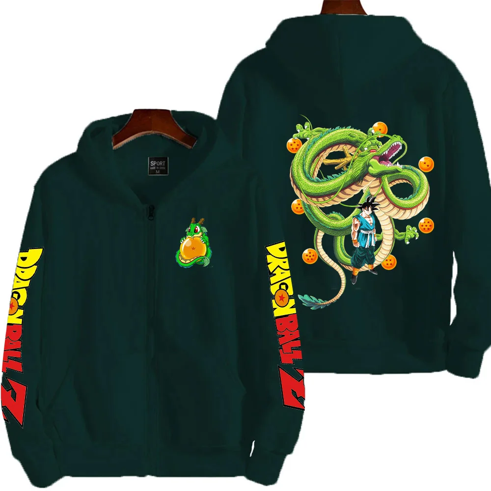 Jaqueta de Casal Dragon GOKU Anime Cartoon 2026 Nova Moda Casual Tendência de Rua Harajuku para Homens e Mulheres