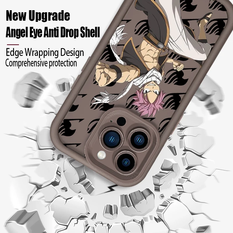 F-Fairy T-Tail N-Natsu D-Dragneel For OPPO A98 A78 A94 A76 A74 A58 A55 4G 5G A9 A53 2020 A36 Eye Ladder Cover Capa Fundas