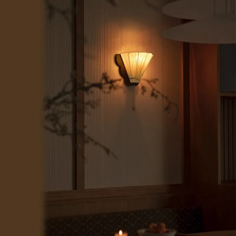 French-Style Butterfly Wall Lamps for Bedroom Corridor Staircase Living Room Entrance- Bedside