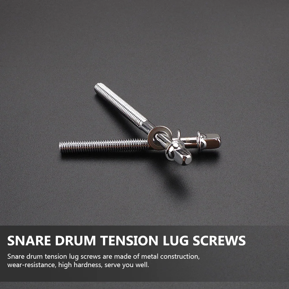

6 Pcs Snare Drum Replacement Parts Claw Screw Tension Lug Screws Dw Repair Mounting Silver