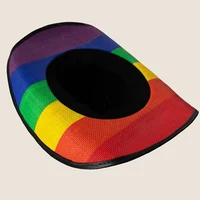 Outdoor New Classic American Flag Western Cowboy Hats Summer Women Sun Blocking Travel Cap Men Wide Brim Beach Party Fishing Hat - Image 3