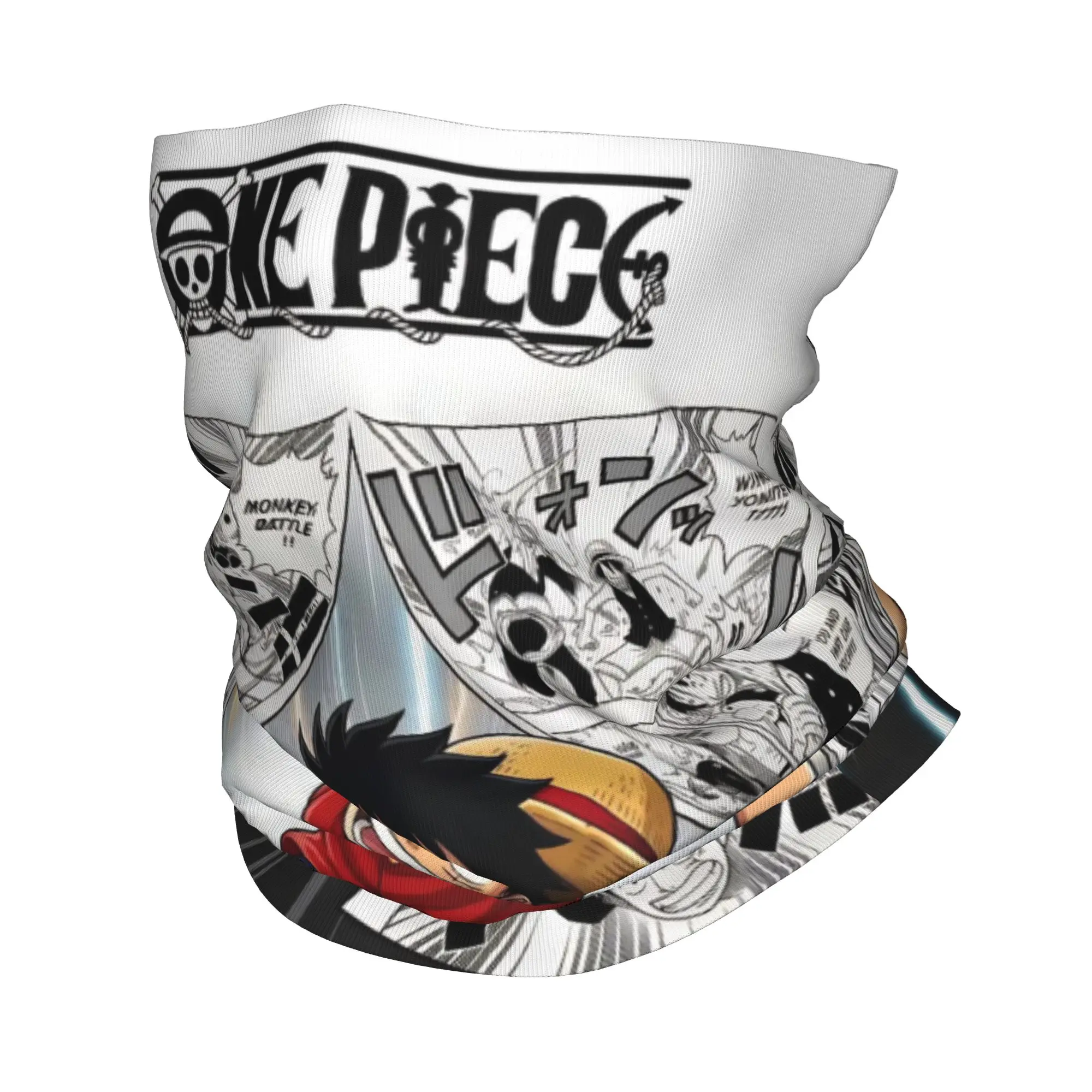 

One Piece Manga Straw Hat Luffy Bandana Neck Gaiter Printed Mask Scarf Multi-use Face Mask Cycling for Men Women Adult Windproof