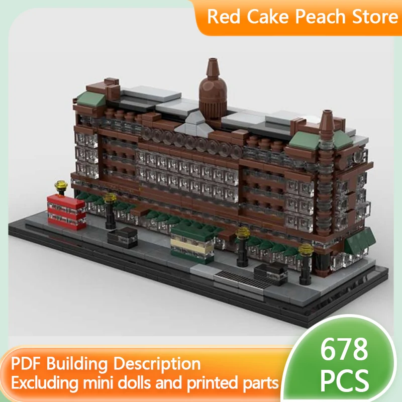 

City Street View Model MOC Building Bricks Harrods Landmark Modular Technology Children Holiday Gifts Assemble Toys Suit