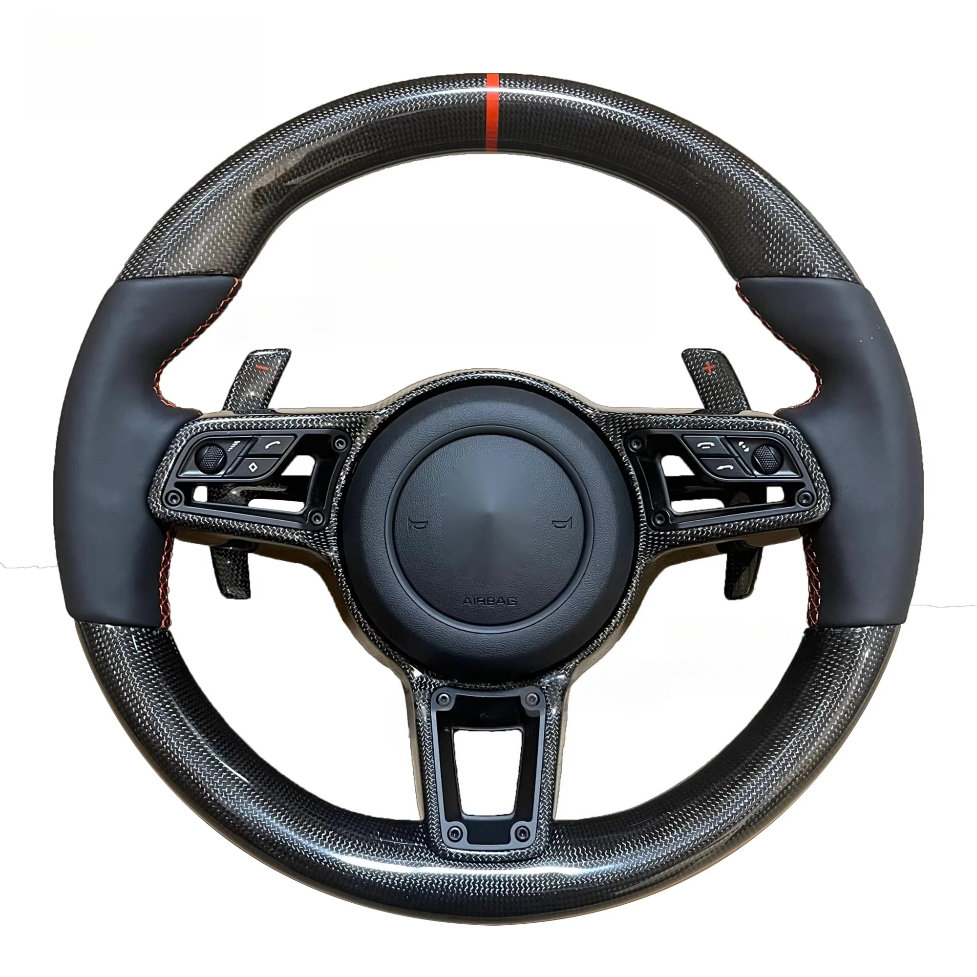 

For Porsches Steering Wheels Panamera Macan Cayenne 918 911 718 970 971 Pure Leather Steering Wheel