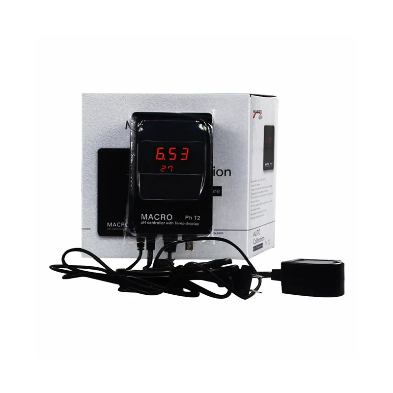 Macro Aqua PH Controller with A Temperature pH Monitor, BNC Connector, Auto Calibration