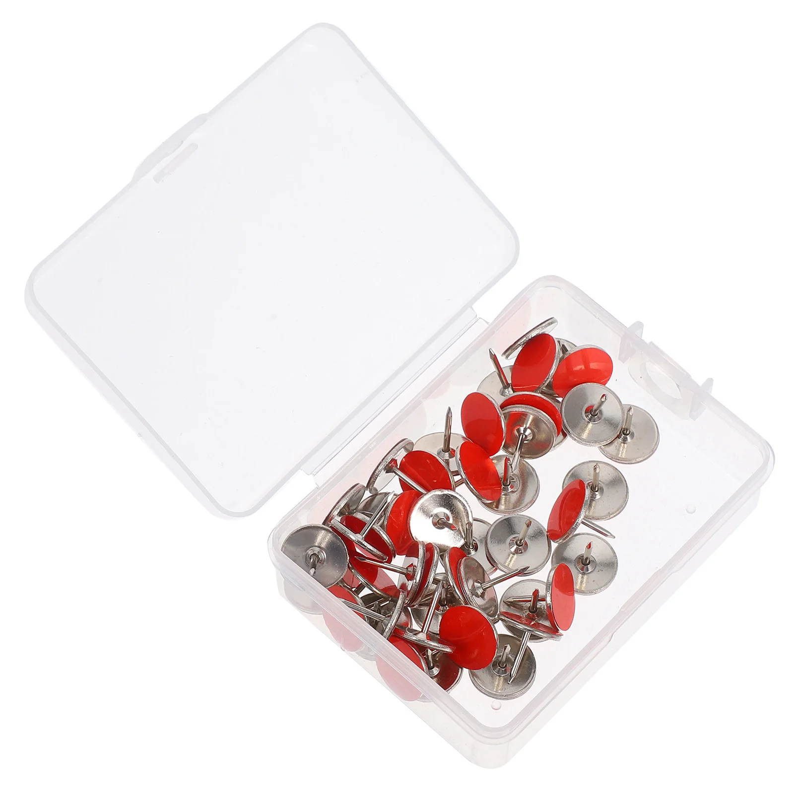 

50 Pcs Hiking Marker Reflective Cute Thumb Tacks Glow Trail Markers Red Camping