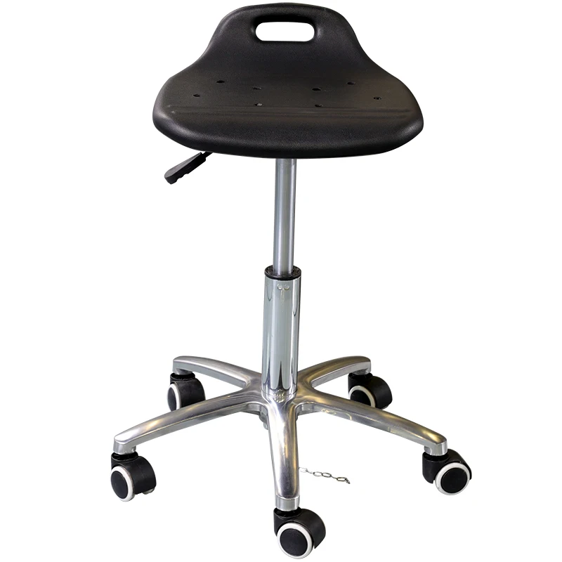 YY Aluminum Alloy Adjustable Swivel Chair Electronic Equipment Workshop Seat with Floor Chain