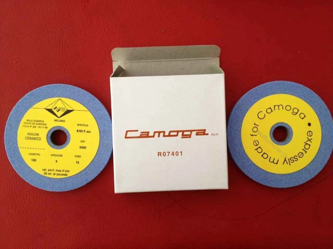 Customized Grinding Stone For CAMOGA FORTUNA ATOM Leather Splitting Machine Such As 100*15*8,100*40*8,110*51*8MM Part No. R07401