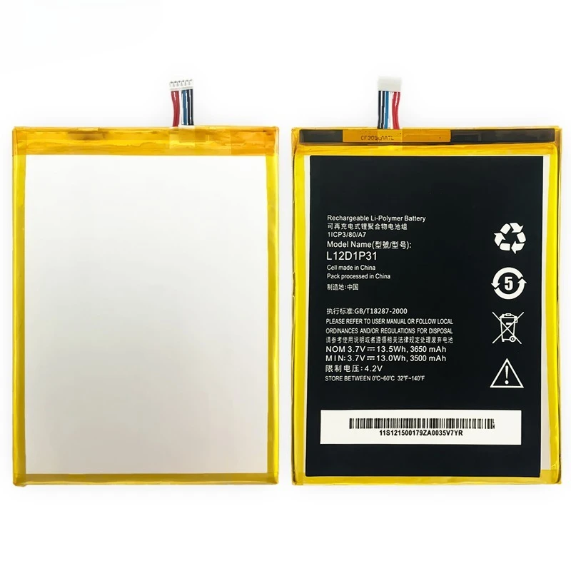 L12D1P31 for Lenovo A1000/A3000-H/A5000E/A1010-T/A3300/A1010 Tablet Battery High Quality Replacement Bateria Grade A Cell