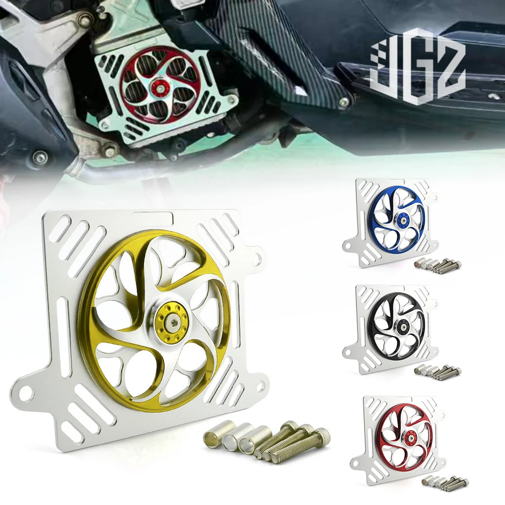 ホンダ-クリック125i-150i-adv-150-pcx-150-バリオ150用-モーターサイクルcncラジエーターカバー-スピナープロペラファンガード付き