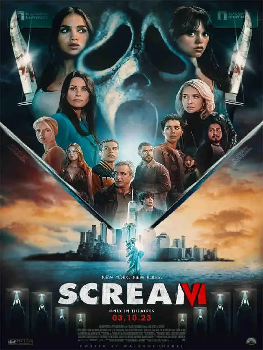 Scream  Horror Movie  Wall Art Poster Jenna Ortega Aesthetic Canvas Print for Home  Room Bedroom Living Wall Decor
