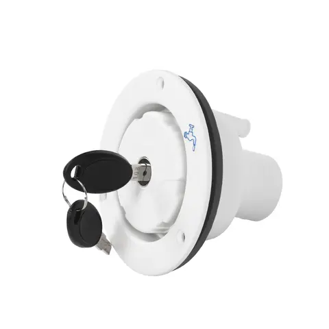 TYTXRV Tillbehör Gravity Färskvattenpåfyllningslucka Inloppsfilter Låsbart För RV Båt Campingvagn Svart Husvagnstillbehör 10 best sales husbilens vatteninlopp - №4