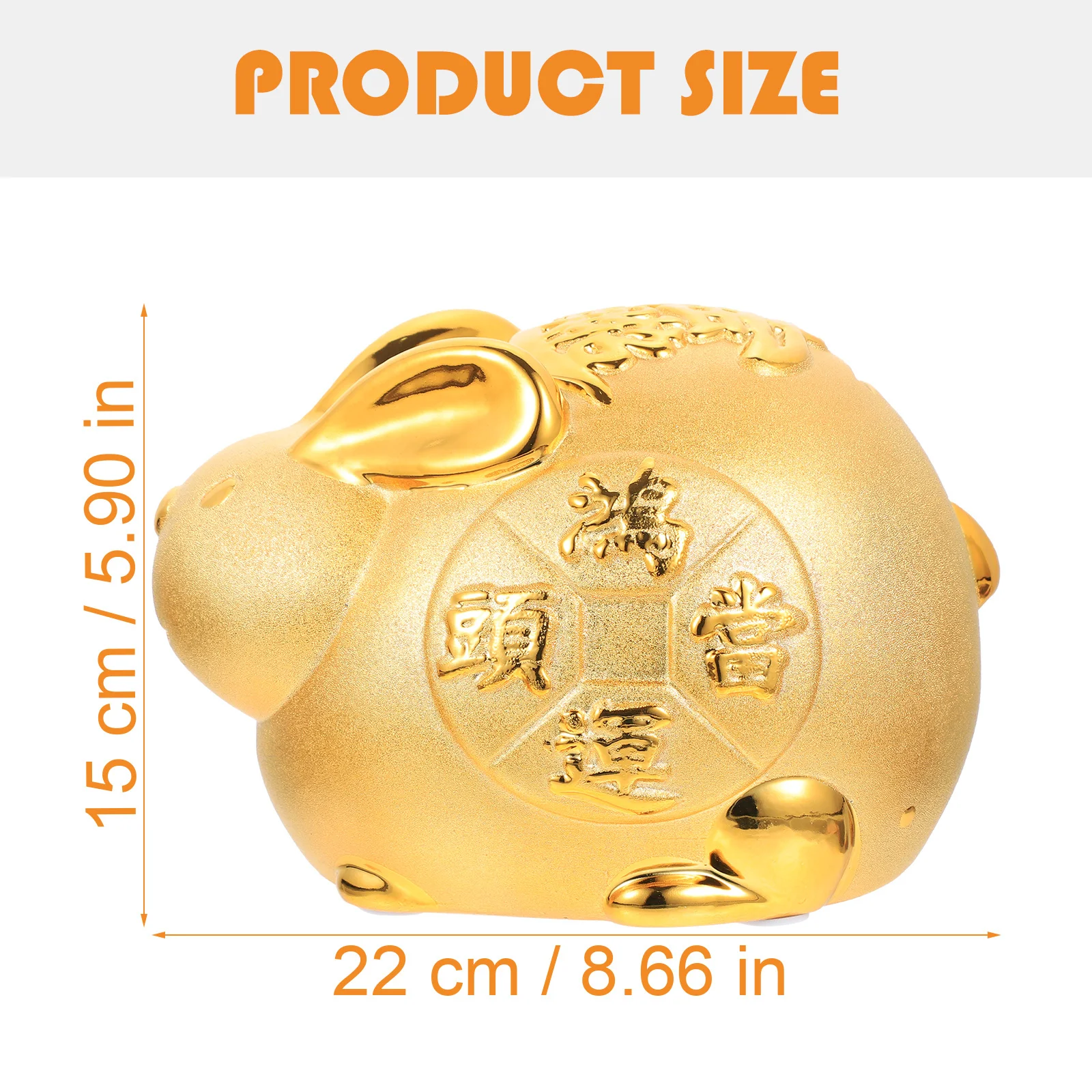 

Ceramic Bunny Piggy Bank Lovely Saving Pot for Coin Storage Jar Holiday Gift Desktop Bunny Decor Bedroom