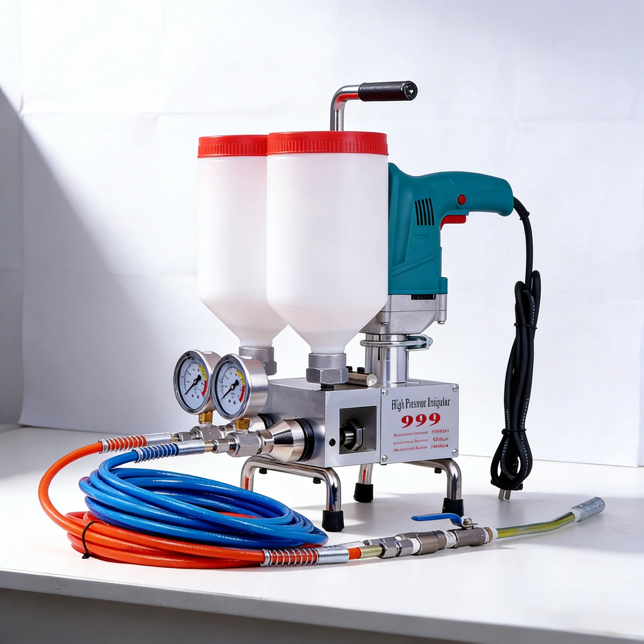 Hydraulic double liquid grouting machine Suitable for low-viscosity, particle-free liquids polyurethane grouting and epoxy resin