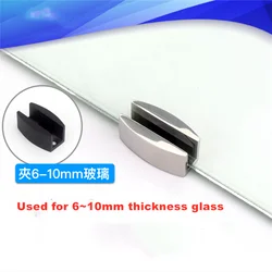 Shower room glass fastening 304 stainless steel retainer bathroom sliding door stopper slide block hardware accessories(T010)