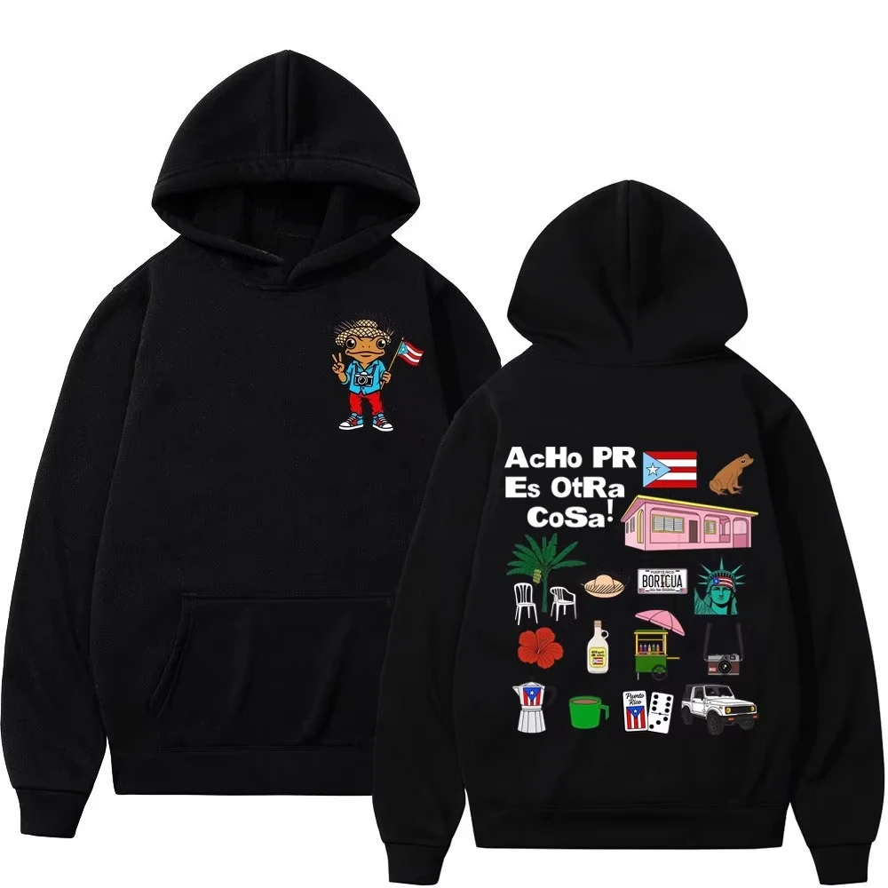 

Худи Bad Bunny World Tour 2026: Модная толстовка унисекс в стиле хип-хоп, высококачественная, с капюшоном