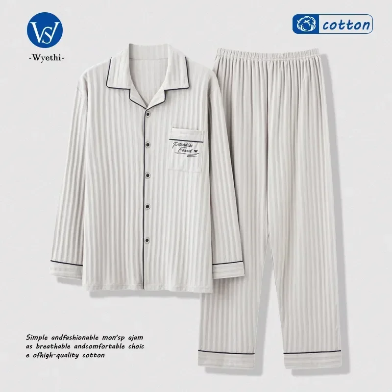 2 Plus pigiama Home Sleep manica lunga in cotone pezzi/set uomo puro per taglia pantaloni vestiti Solid 2023 Sleepwear