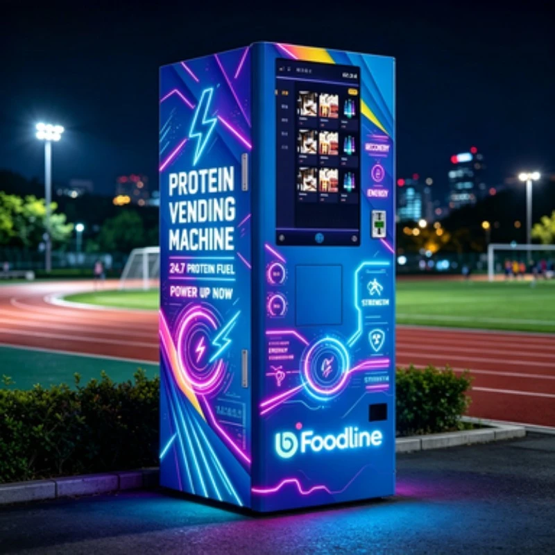 FL Customized Touch Screen Automatic Beverage Vending Machine for Protein Shake Gym Fitness Powder with Payment System