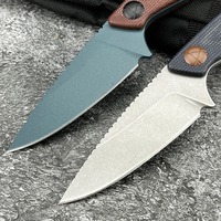 203BT Tactical Outdoor Adventure EDC Portable Fixed Knife with Sheath Multi-functional D2 Steel Survival Knife Tools G10 Handle