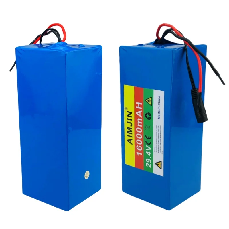 AIMJIN 7S5P 24V 16Ah 500w 29.4V 16000mAh 18650 Lithium Ion  Battery Pack For Wheelchair Electric Bicycle