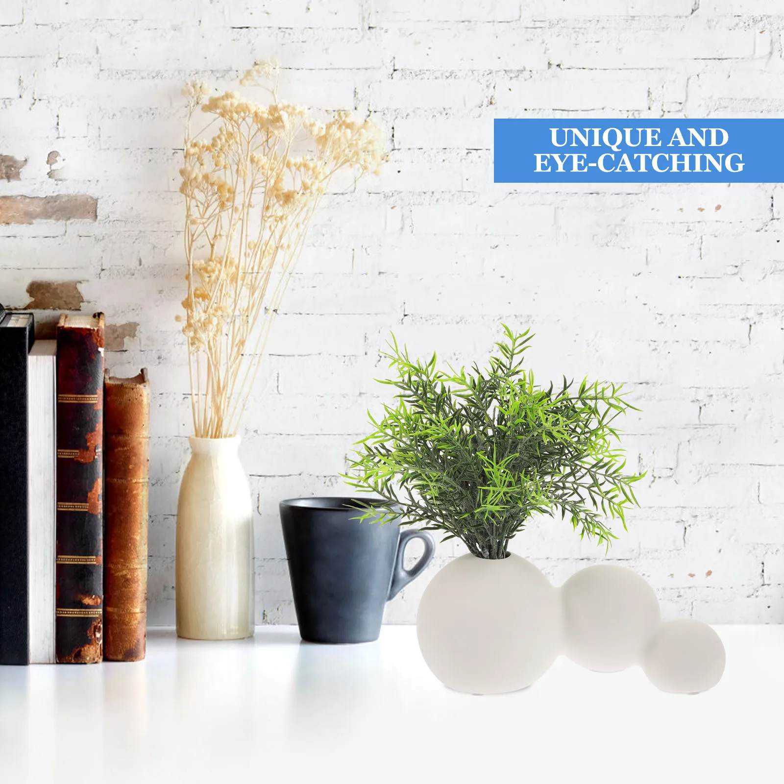 

Elegant Balloon Shape Ceramic Vase for Flower Arrangement Dried Flowers Table Centerpiece Home Decoration Vase
