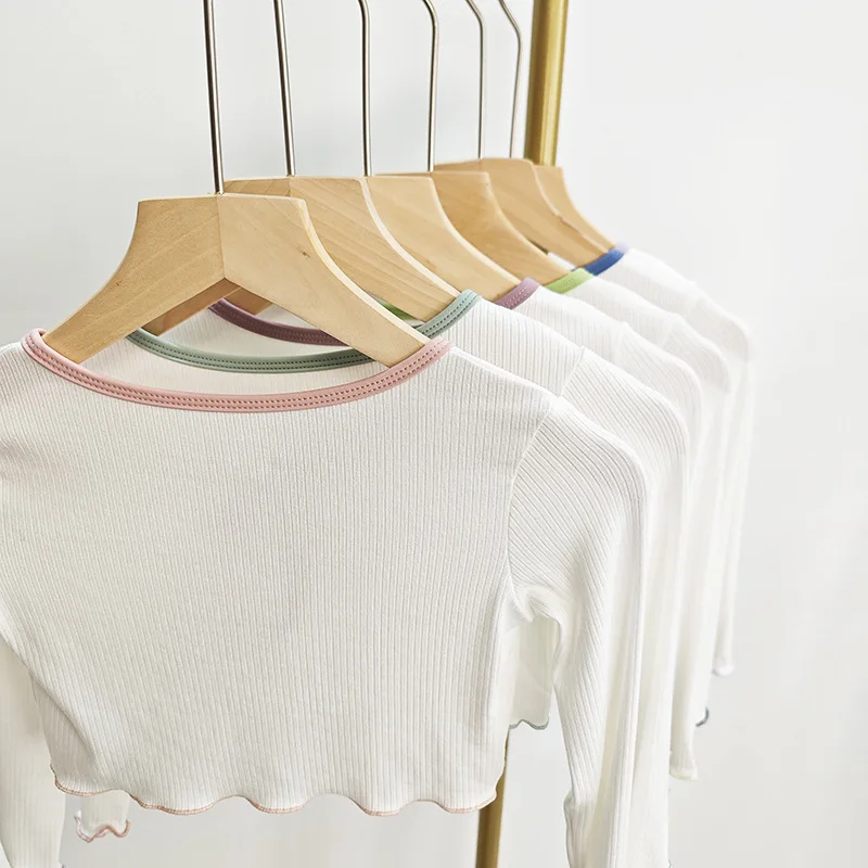 الخريف الفتيات الباليه سترة التفاف القمم طفل الحديثة الكلاسيكية معطف الباليه سترة طويلة الأكمام الجمباز الرقص تريكو اقتصاص