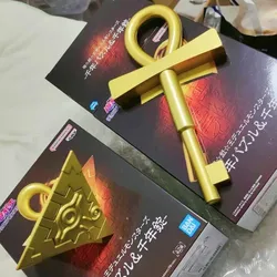 Original Banpresto Yu-gi-oh! Millennium Puzzle Key Collectible Model Toys Figure Home Table Decoration Kids Birthday Gifts