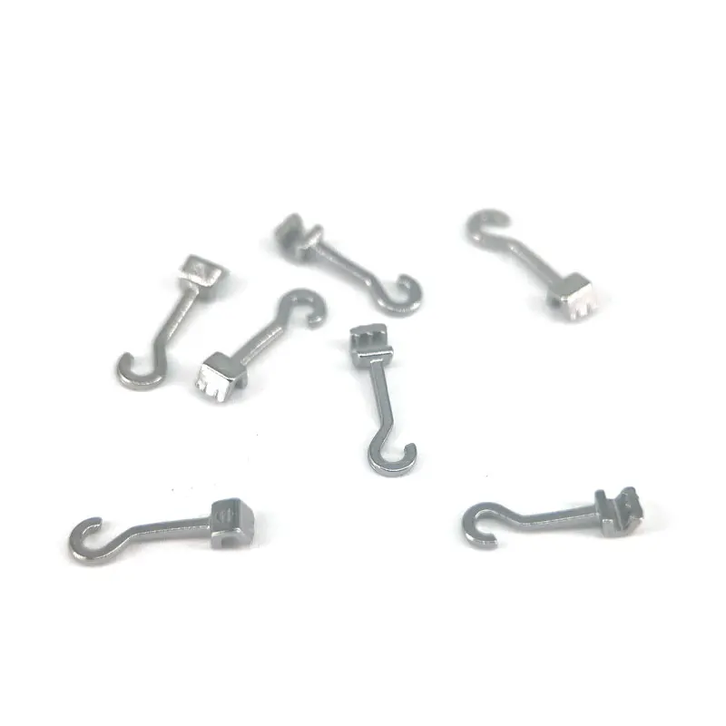 10pcs/Box Dental Orthodontic Crimpable Hook T-type Hooks on the Arch Wires Bondable Lingual Button With Buccal Tube