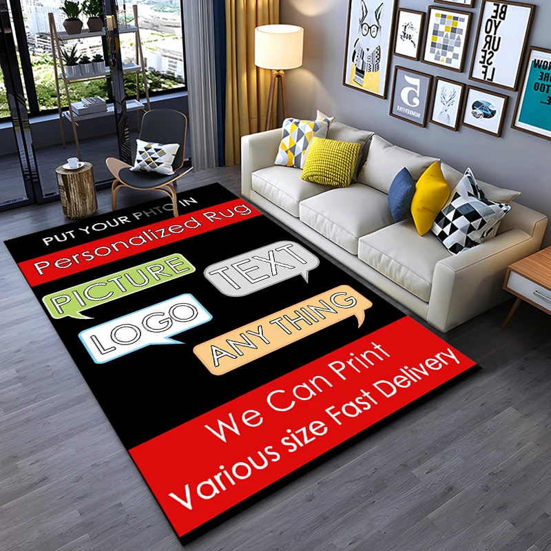 21 Size Custom Carpet Rug Printed Rectangle Area Rugs for Adult Yoga Mats Living Room Decor Dropshipping Personalized Doormat