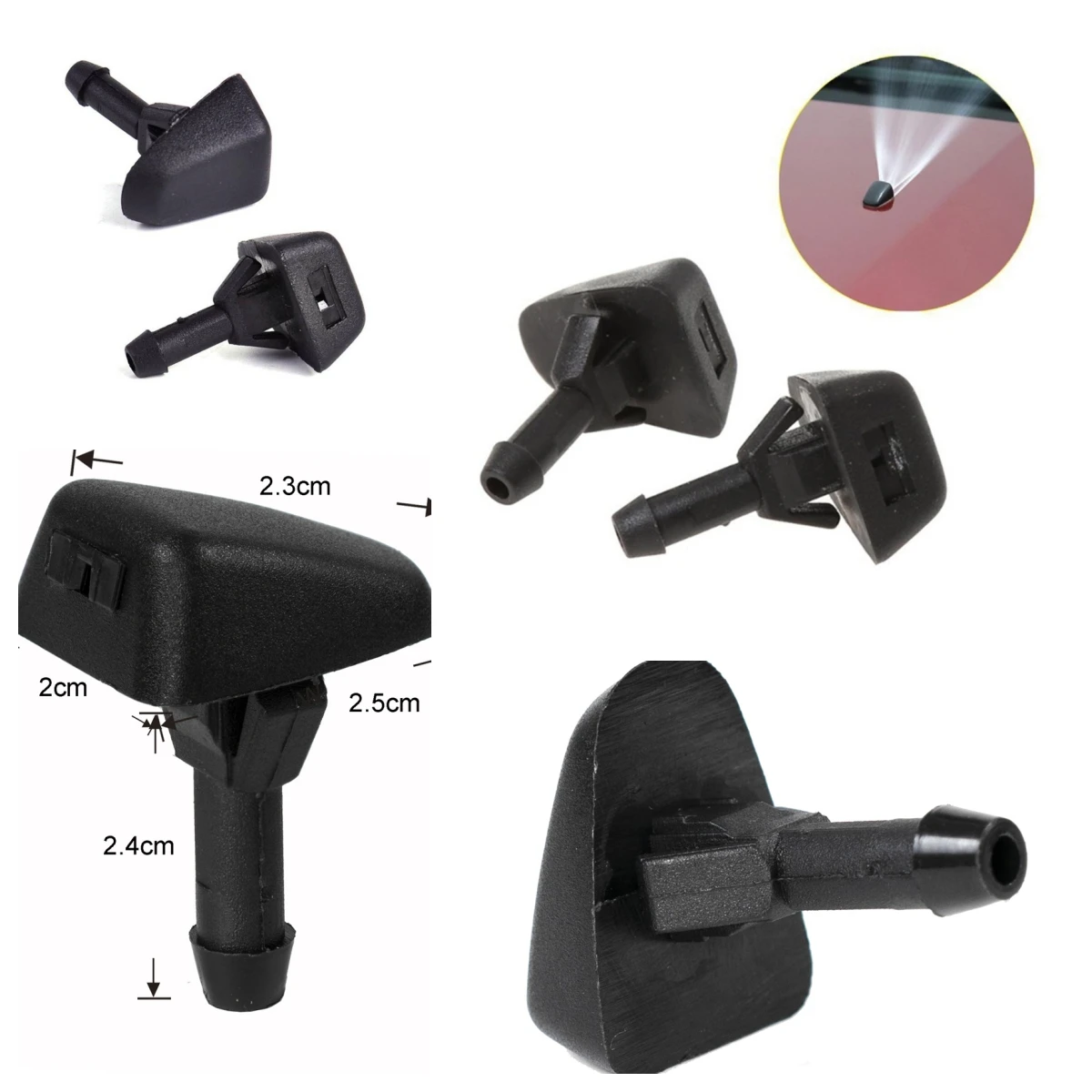 

Форма вентилятора, 2 шт., форсунка омывателя лобового стекла для моделей Volvo 30655605 7845009